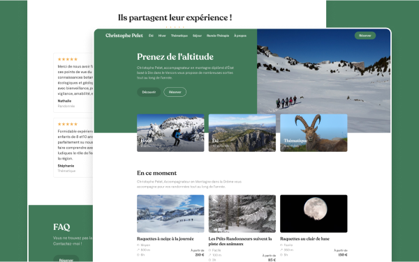 Site vitrine d'un AeM réalisé par Topicimes sous WordPress