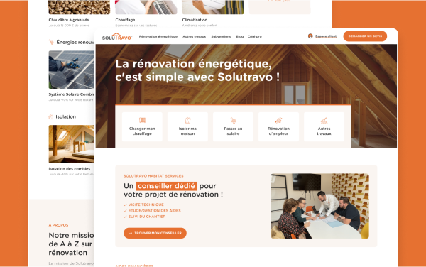 Refonte du site WordPress de Solutravo par Topicimes