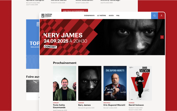 Site WordPress du Théâtre Fémina développé par Topicimes