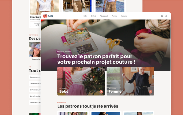 Plateforme communautaire Avis Patron sur les patrons de couture, le site internet par Topicimes