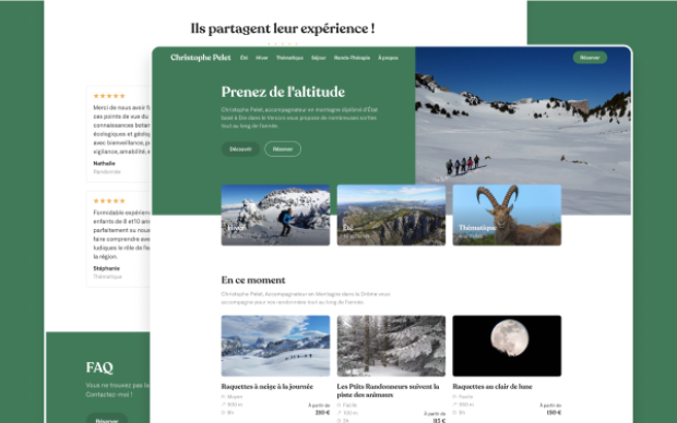 Site vitrine d'un AeM réalisé par Topicimes sous WordPress