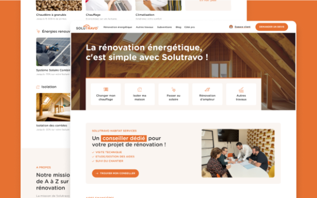 Refonte du site WordPress de Solutravo par Topicimes